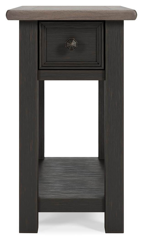 Tyler Grayish Brown/Black Creek 2 End Tables — front view