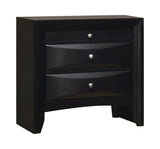 Briana Rectangle Black Dresser Mirror mounting hardware detail