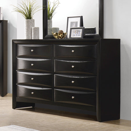 Briana Chest angled view showing drawer glide
