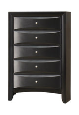 Briana Chest side view in black finish