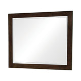 Jessica Rectangular Wall Mirror Cappuccino - Ella Furniture