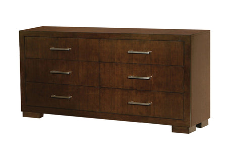 Jessica Queen Bed with storage headboard cappuccino, footboard and side rails detail
