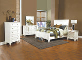 Sandy Beach 11-Drawer White Rectangular Dresser angled view