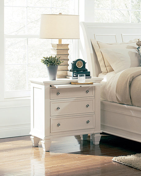 Sandy Beach 8-Drawer Man’s Chest Storage White back panel