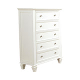 Sandy Beach White Nightstand in bedroom setting