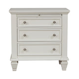 Overall view of Sandy Beach White Queen Storage Bed