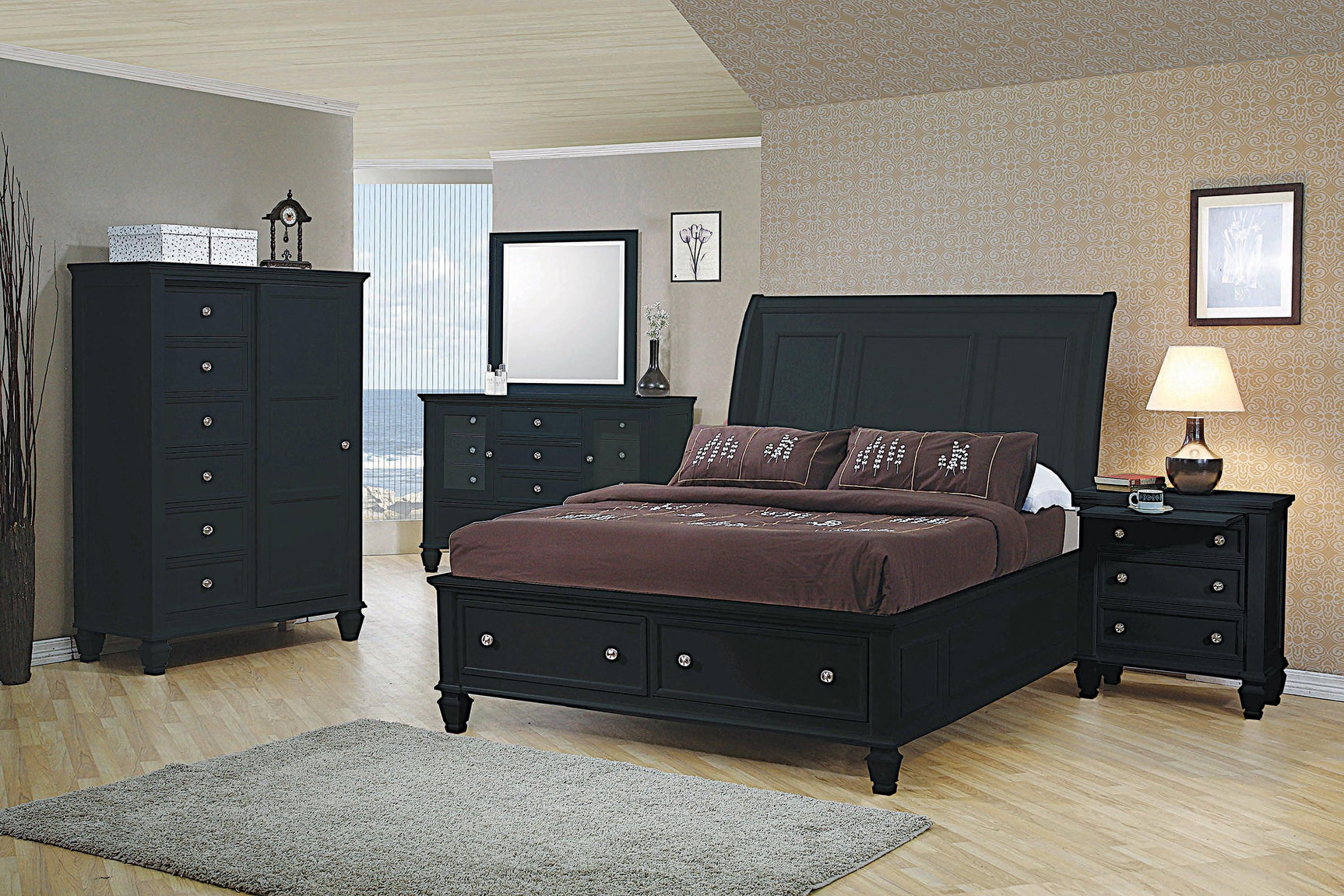 Decorative black frame texture