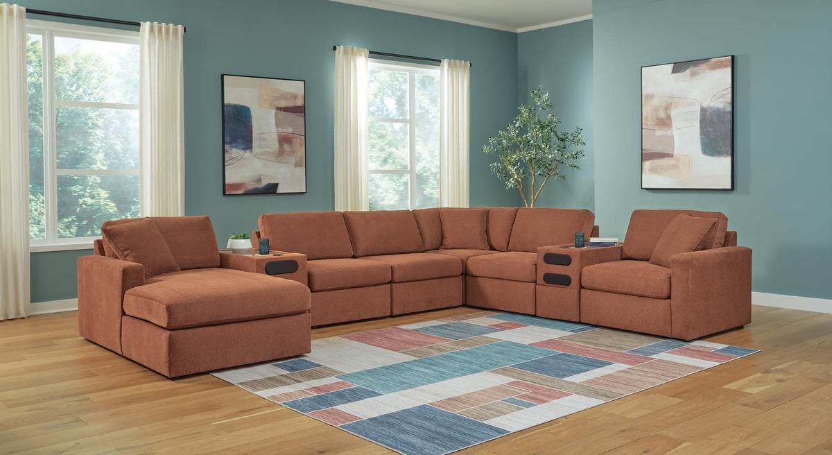 Modmax Spice 6-Piece Sectional with Ottoman — product view