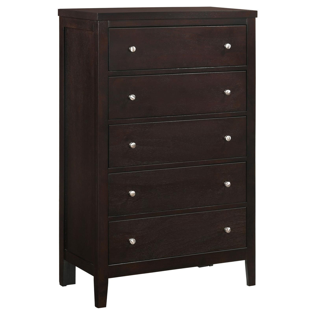 Carlton Chest drawer detail with metal knobs