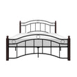 Averny Black Full Size Metal Platform Bed front view