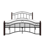 Averny Black Full Size Metal Platform Bed front view