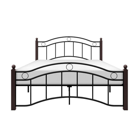 Averny Black Full Size Metal Platform Bed front view