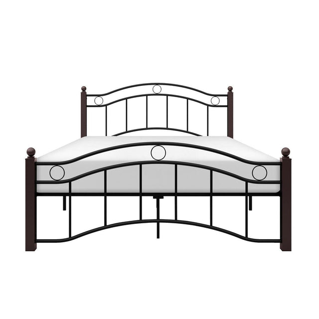 Averny Black Full Size Metal Platform Bed front view