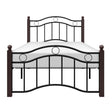 Averny Black Metal Twin Platform Bed front view