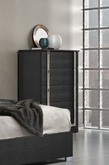 Antonella Black Chest of Drawers front view