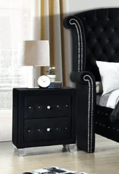 Sofia Black Nightstand
