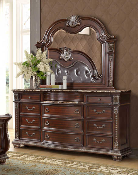 Castlefield cherry wood dresser front view