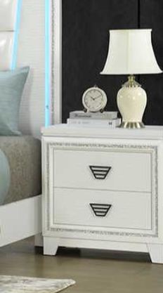 Aanya White Nightstand