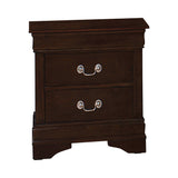 Louis Philippe Queen Panel Sleigh Bed Cappuccino - Ella Furniture