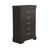 Louis Philippe Queen Panel Sleigh Bed Cappuccino - Ella Furniture