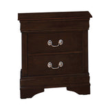 Louis Philippe Twin Panel Sleigh Bed Cappuccino - Ella Furniture