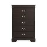 Louis Philippe Twin Panel Sleigh Bed Cappuccino - Ella Furniture