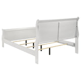 Close-up of footboard curvy details white
