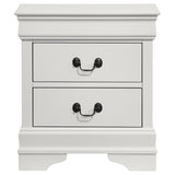 Louis Philippe nightstand backside close up