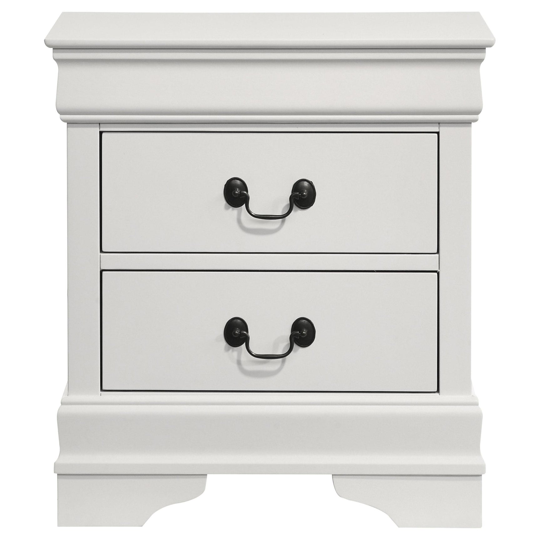 Louis Philippe nightstand backside close up