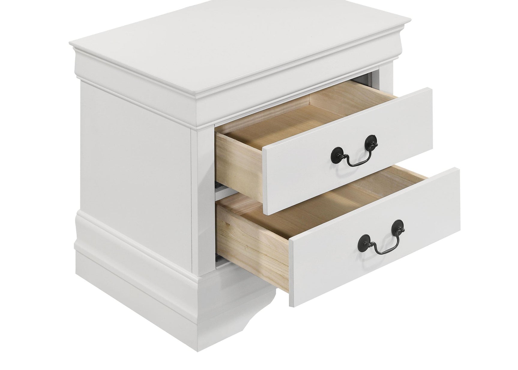 Outline shot highlighting nightstand dimensions