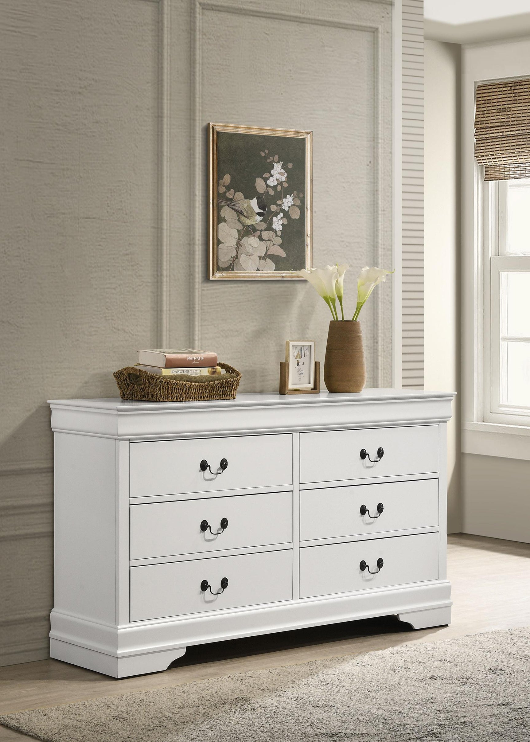 Louis Philippe dresser drawer detail