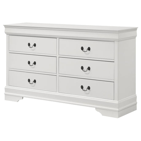 Top surface of Louis Philippe dresser
