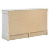 Drawer glide mechanism inside dresser