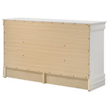 Bracket feet detail on Louis Philippe dresser