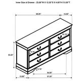 Back view of Louis Philippe dresser