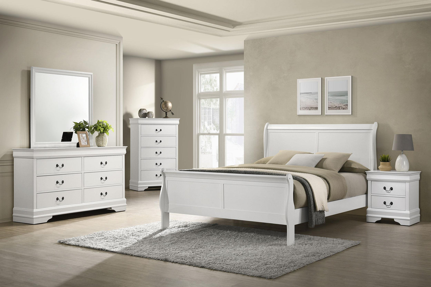 Empty dresser drawers showing storage space