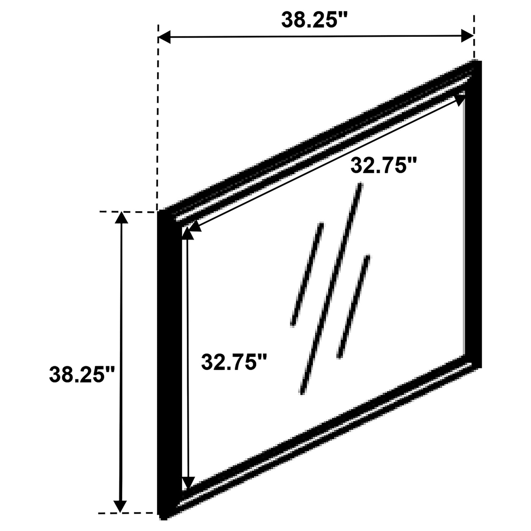 Detailed view of frame construction on Louis Philippe mirror