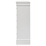 Top view of Louis Philippe 5-drawer chest