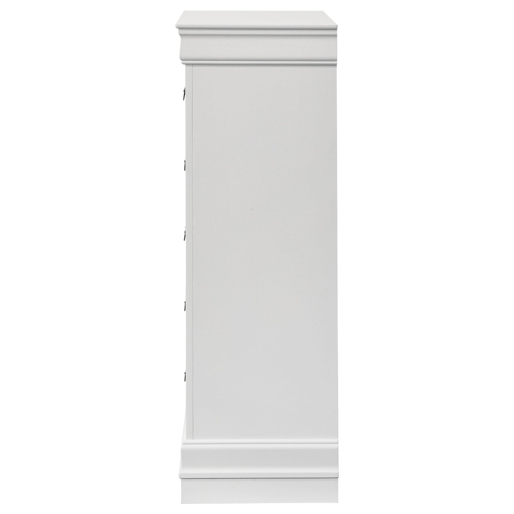 Top view of Louis Philippe 5-drawer chest