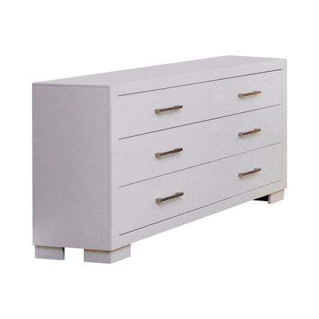 Assembled Jessica Eastern King Bed side profile