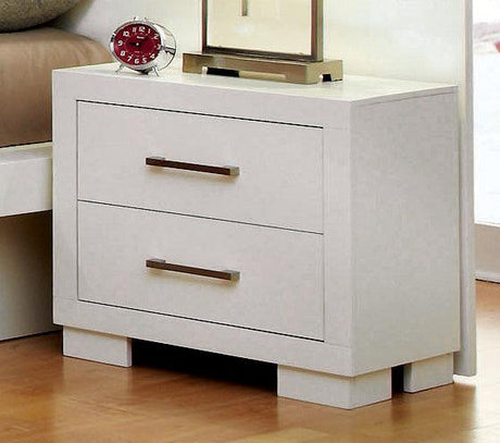 Jessica rectangular mirror with solid wood white frame detail