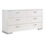 Felicity Queen Bed footboard low-profile view