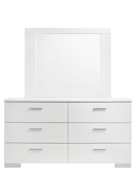 Reflected room from Felicity rectangular dresser mirror