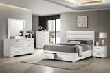 Queen size bed overall look in room setting