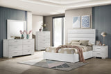 Felicity full bed headboard and upholstery detail