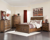 Side angle of Elk Grove Rectangular Mirror highlighting frame depth