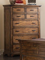 Elk Grove Mirror with solid wood frame detail