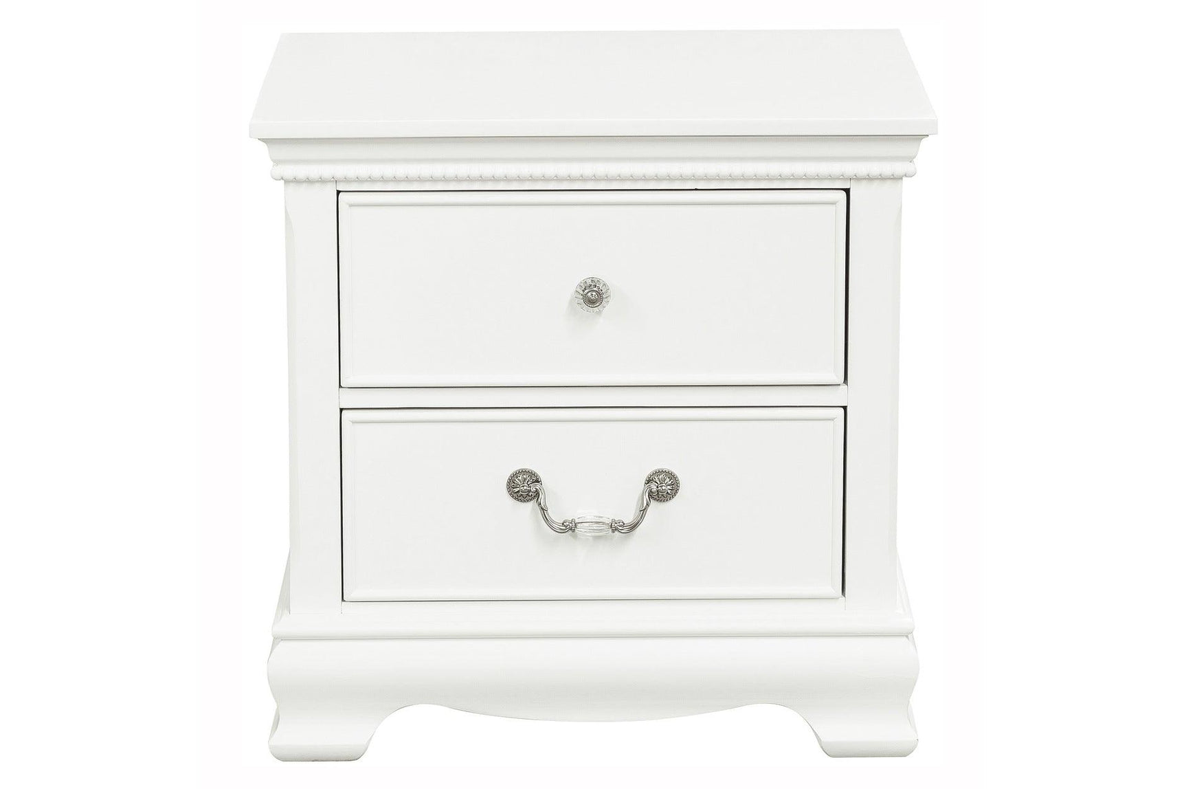 Bedroom set drawer detail showing durable hardware