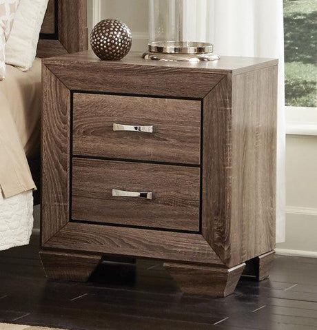 Storage drawer detail with latch