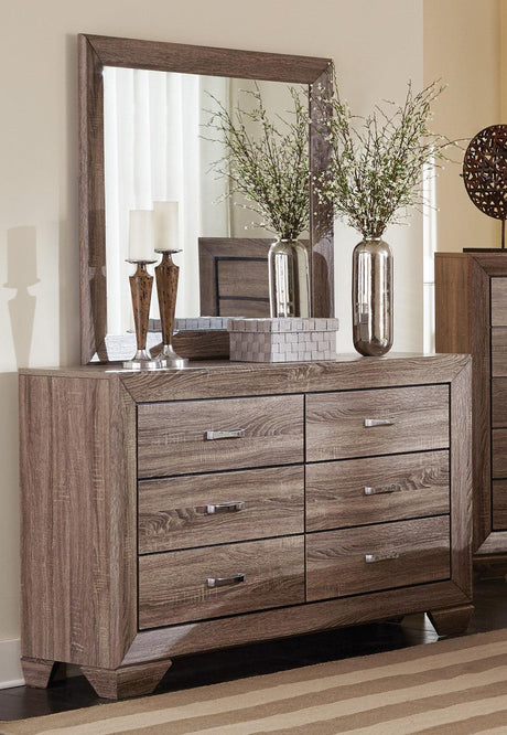 Kauffman King Bed side rails and slatted mattress support